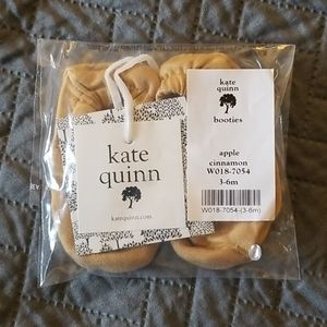 New, Kate Quinn Organics Bamboo booties 3-6 month